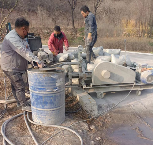拉萨路面下沉注浆
